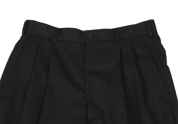 BLACK COMME des GARCONS Wool Tuck Shorts K-172300_002