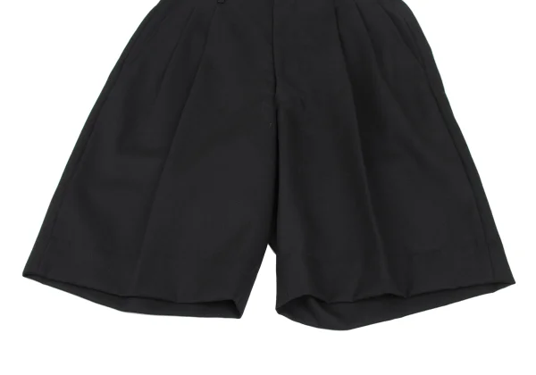 BLACK COMME des GARCONS Wool Tuck Shorts K-172300_007