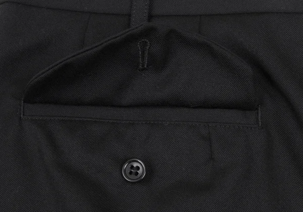 BLACK COMME des GARCONS Wool Tuck Shorts K-172300_010
