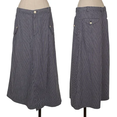 robe de chambre COMME des GARCONS Cotton Hickory Stripe Skirt