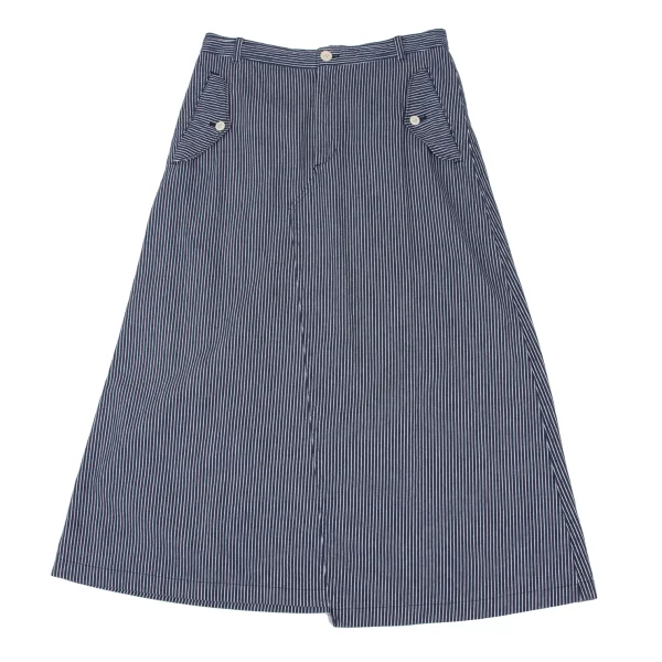 robe de chambre COMME des GARCONS Cotton Hickory Stripe Skirt K-172301_002