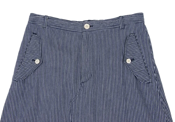 robe de chambre COMME des GARCONS Cotton Hickory Stripe Skirt K-172301_003