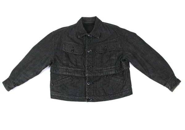 ISSEY SPORT Zip-Detachable 2-Way Denim Jacket K-172302_002
