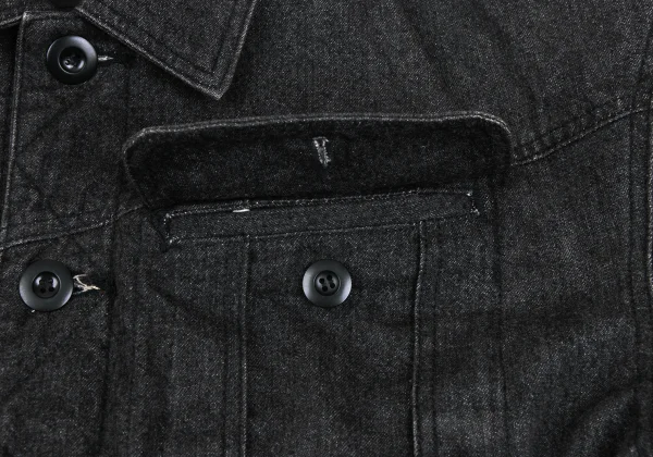 ISSEY SPORT Zip-Detachable 2-Way Denim Jacket K-172302_007