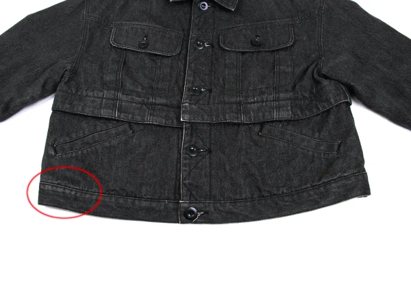 ISSEY SPORT Zip-Detachable 2-Way Denim Jacket K-172302_012
