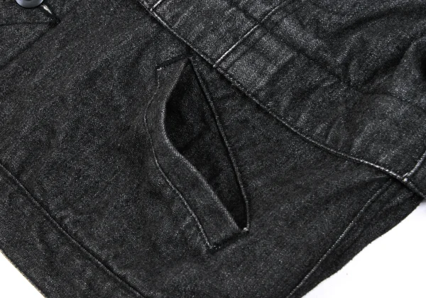 ISSEY SPORT Zip-Detachable 2-Way Denim Jacket K-172302_014