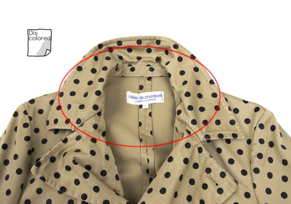 robe de chambre COMME des GARCONS Dot Print Cotton Jacket K-172303_005