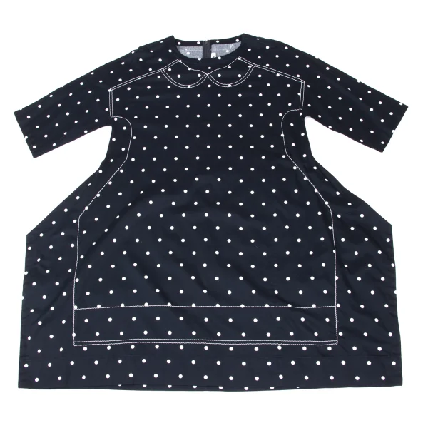 COMME des GARCONS Trompe-l'œil Stitch Dot Print 2D Dress K-172304_002