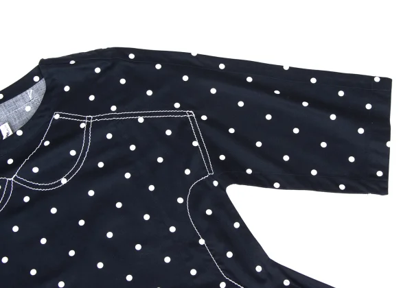COMME des GARCONS Trompe-l'œil Stitch Dot Print 2D Dress K-172304_006