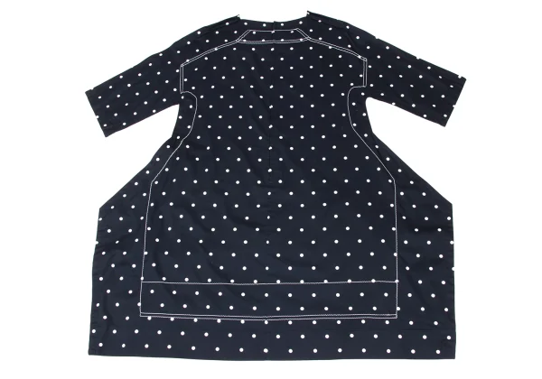 COMME des GARCONS Trompe-l'œil Stitch Dot Print 2D Dress K-172304_010