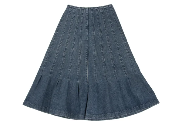 tricot COMME des GARCONS Tuck Switching Denim Skirt K-172305_002