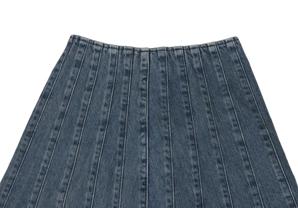 tricot COMME des GARCONS Tuck Switching Denim Skirt K-172305_003