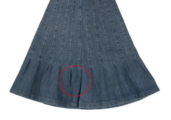 tricot COMME des GARCONS Tuck Switching Denim Skirt K-172305_004