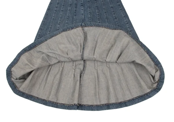 tricot COMME des GARCONS Tuck Switching Denim Skirt K-172305_006