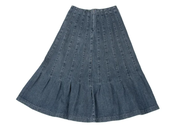 tricot COMME des GARCONS Tuck Switching Denim Skirt K-172305_007