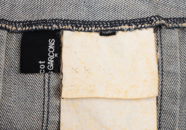 tricot COMME des GARCONS Tuck Switching Denim Skirt K-172305_012