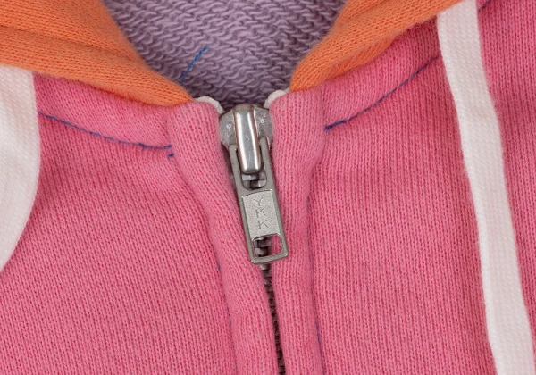 COMME des GARCONS SHIRT Back Logo Print Color-Block Zip-Up Hoodie K-172308_004