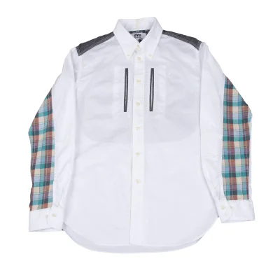 eYe JUNYA WATANABE MAN Checker Switching Button-Down Shirt