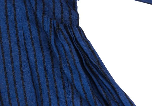 COMME des GARCONS Linen Stripe Flare Blouse K-172310_009