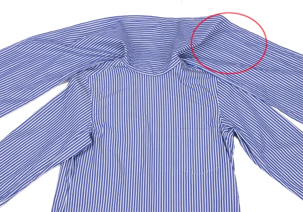 COMME des GARCONS Back Opening Shawl Collar Striped Shirt K-172311_003
