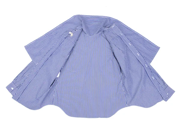 COMME des GARCONS Back Opening Shawl Collar Striped Shirt K-172311_013