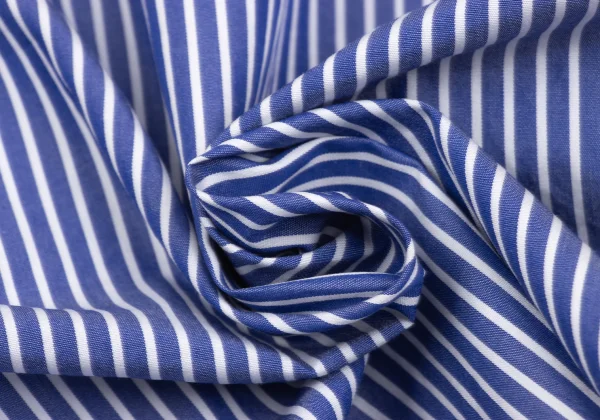 COMME des GARCONS Back Opening Shawl Collar Striped Shirt K-172311_014