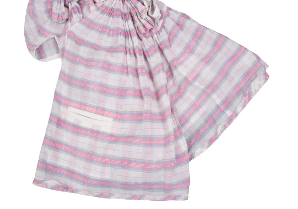 tricot COMME des GARCONS Knot Design Check Sleeveless Blouse K-172312_007