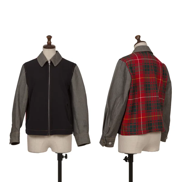 robe de chambre COMME des GARCONS Back Check Blouson Navy M K-172314_001