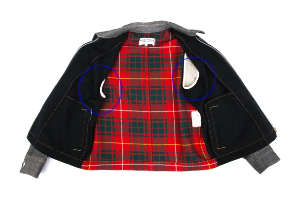 robe de chambre COMME des GARCONS Back Check Blouson K-172314_014
