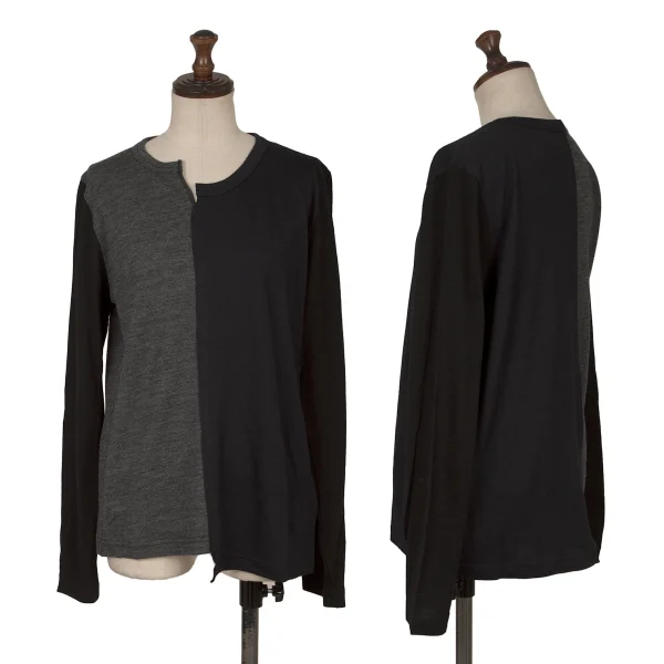 H&M×COMME des GARCONS Wool Switching Tops Grey,Black,Navy M K-172316_001