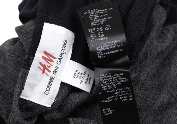 H&M×COMME des GARCONS Wool Switching Tops K-172316_013