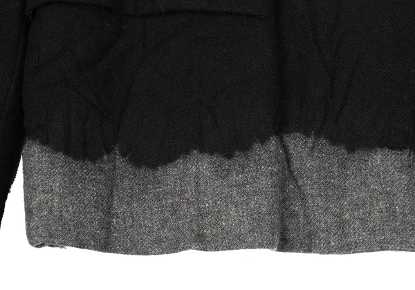 COMME des GARCONS Wool Blend Hem Bleached Notched Lapel Jacket K-172317_012