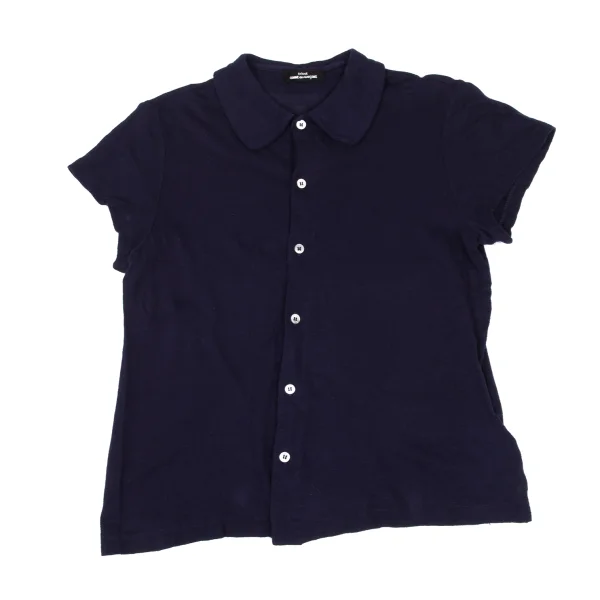 tricot COMME des GARCONS Cotton Round Collar Short Sleeve Shirt K-172318_002