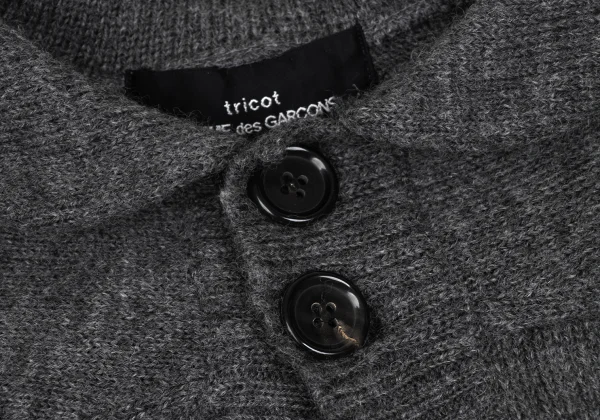 tricot COMME des GARCONS Wool Round Silhouette Knit Bolero Cardigan K-172319_005