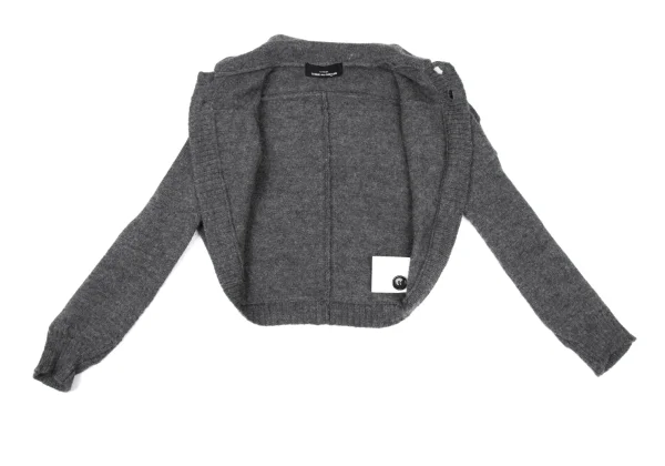 tricot COMME des GARCONS Wool Round Silhouette Knit Bolero Cardigan K-172319_009