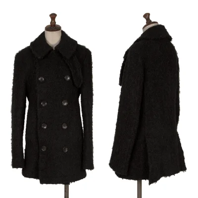 tricot COMME des GARCONS Wool Blend Loop Tweed Half Coat