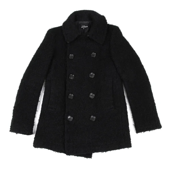 tricot COMME des GARCONS Wool Blend Loop Tweed Half Coat K-172320_002