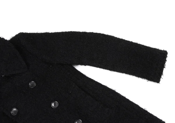 tricot COMME des GARCONS Wool Blend Loop Tweed Half Coat K-172320_005