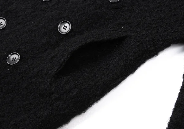 tricot COMME des GARCONS Wool Blend Loop Tweed Half Coat K-172320_009