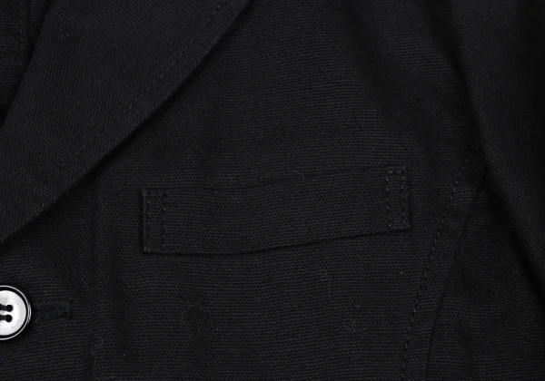 トリココムデギャルソンtricot COMME des GARCONS コットンリネン3Bジャケット 黒M K-172321_006