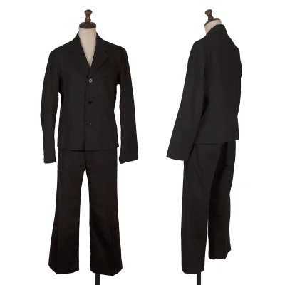 トリココムデギャルソンtricot COMME des GARCONS コットンリネンセットアップ 黒