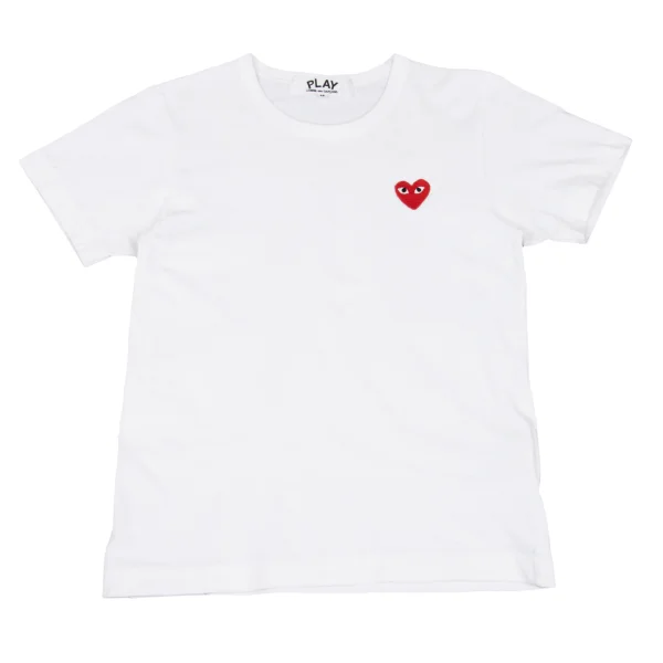 PLAY COMME des GARCONS Heart Patch T-shirt White M K-172325_001