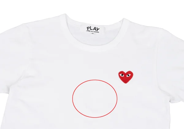 PLAY COMME des GARCONS Heart Patch T-shirt K-172325_002