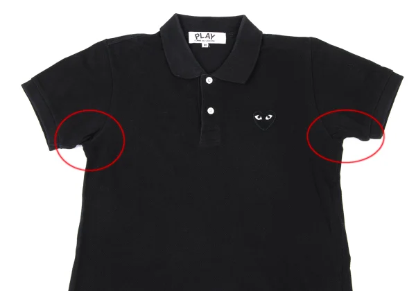 PLAY COMME des GARCONS Heart Patch Short-Sleeve Polo Shirt K-172326_003