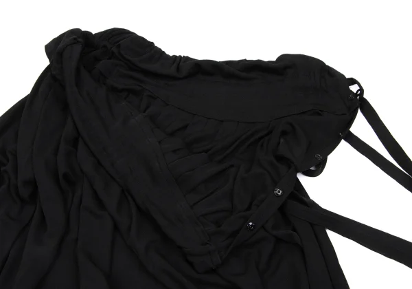 Yohji Yamamoto NOIR Silk Strap Tuck Skirt K-172328_006