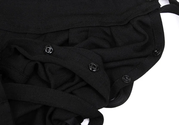Yohji Yamamoto NOIR Silk Strap Tuck Skirt K-172328_007