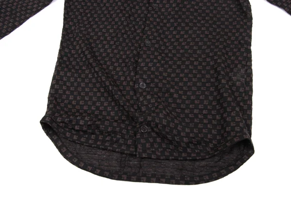 Y's Checker Woven Knit Cardigan K-172333_009