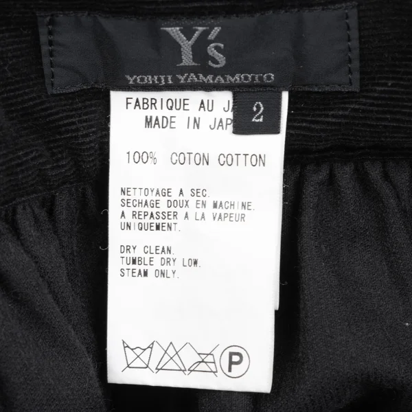 Y's Cotton Pocket Design Corduroy Skirt K-172337_012