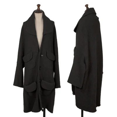 LIMI feu Big Button Wool Coat
