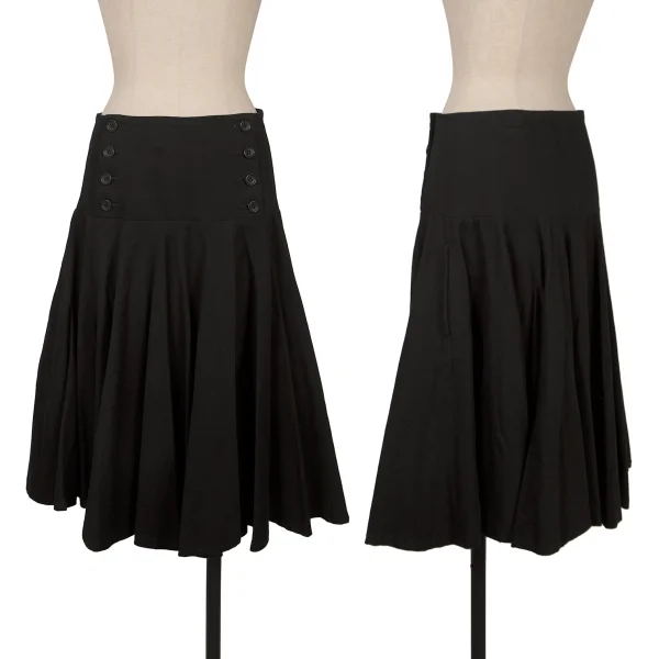 LIMI feu Cotton Blended Flare Skirt Black XS K-172341_001